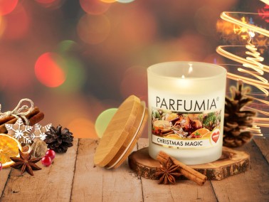 Sojová vonná svíčka PARFUMIA - Vánoční Christmas magic
