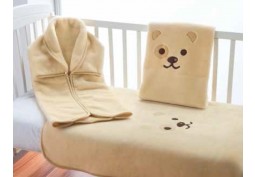 Dětská španělská deka Piel s výšivkou Medvídek